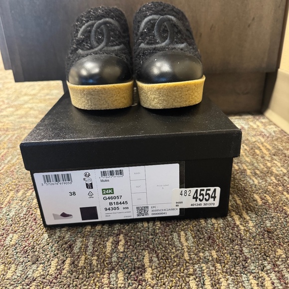 Chanel Tweed Mules - Picture 1 of 8